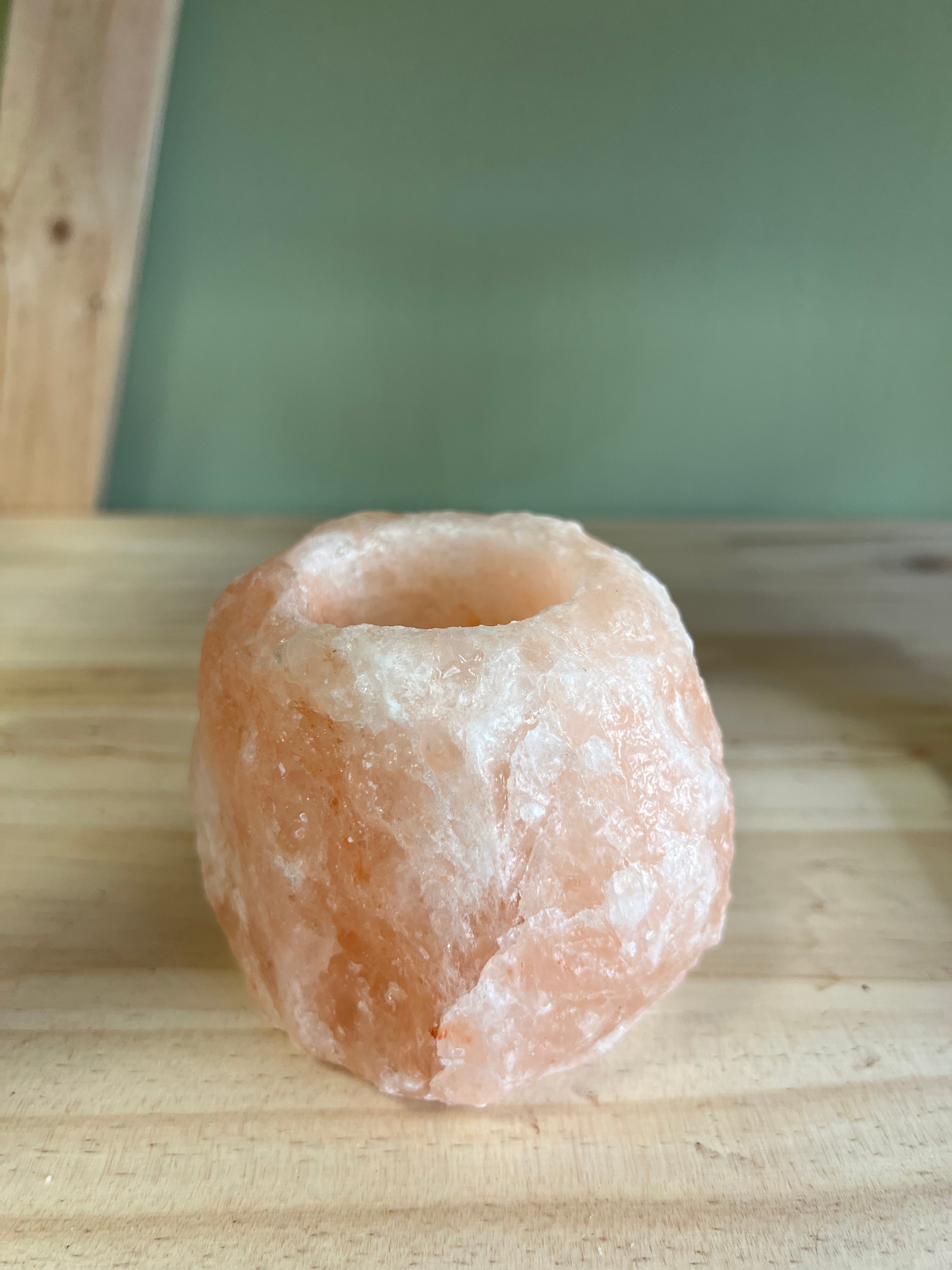 Porta vela de sal del Himalaya